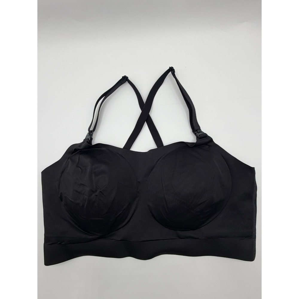 Soma Nursing Bralette Womens Medium Black Enbliss Luxe Adjustable Wireless‎ Bra